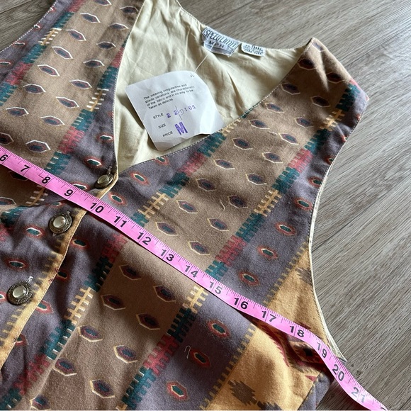 Nwt vintage southwestern vest - Picture 6 of 6
